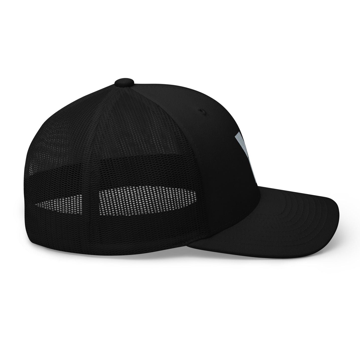 Y1 Black Trucker Cap